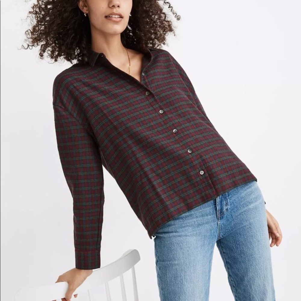 Madewell Plaid Button Up Shirt